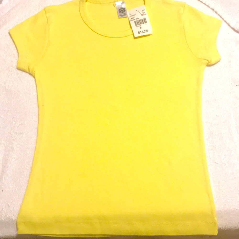 American Apparel yellow t shirt
